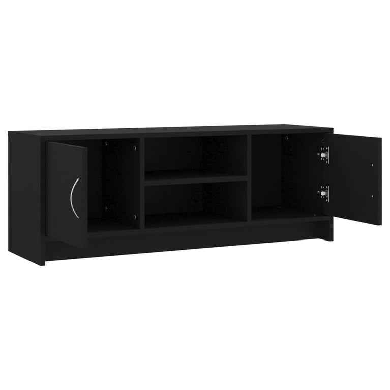 Tv-meubel 102x30x37,5 cm bewerkt hout zwart MeubelReus