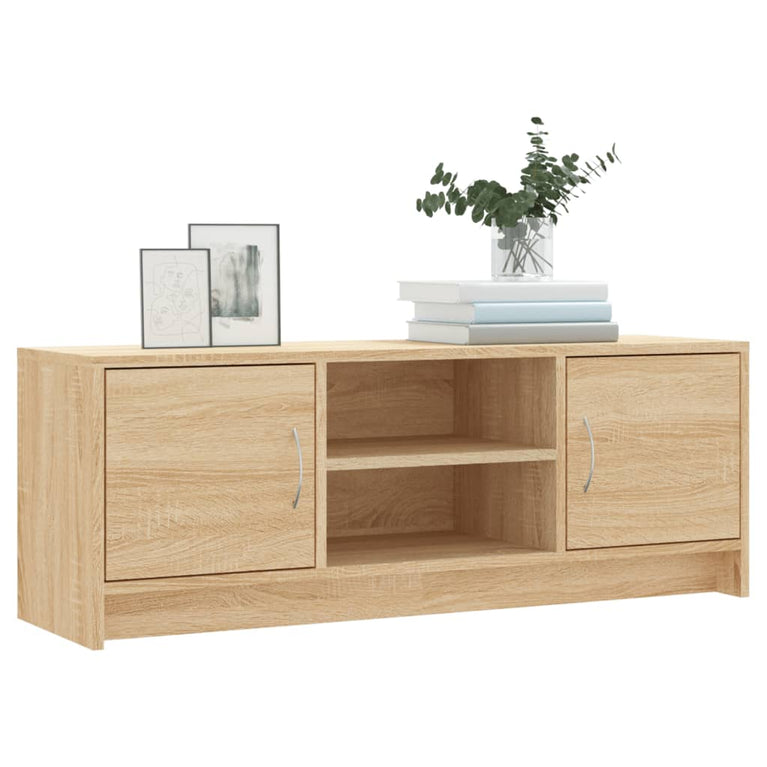 Tv-meubel 102x30x37,5 cm bewerkt hout sonoma eikenkleurig MeubelReus