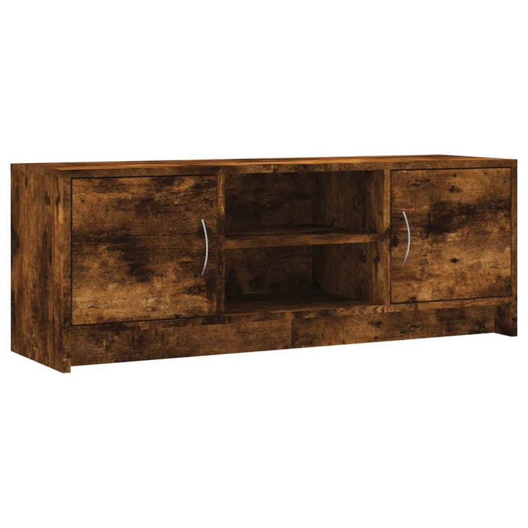 Tv-meubel 102x30x37,5 cm bewerkt hout gerookt eikenkleurig MeubelReus