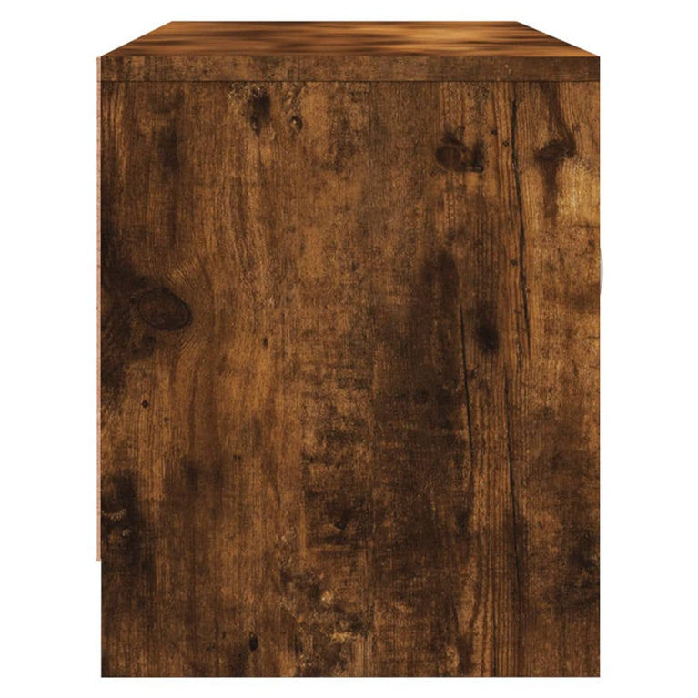 Tv-meubel 102x30x37,5 cm bewerkt hout gerookt eikenkleurig MeubelReus