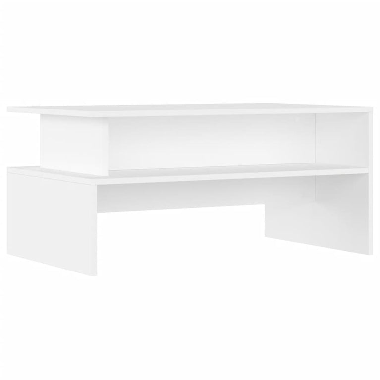 Salontafel 90x55x42,5 cm bewerkt hout wit MeubelReus