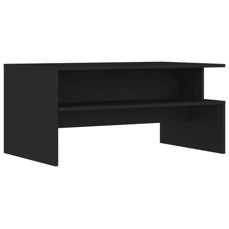 Salontafel 90x55x42,5 cm bewerkt hout zwart MeubelReus