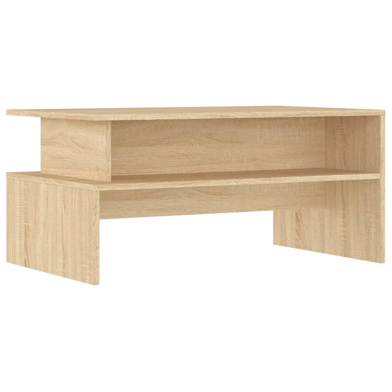 Salontafel 90x55x42,5 cm bewerkt hout sonoma eikenkleurig MeubelReus