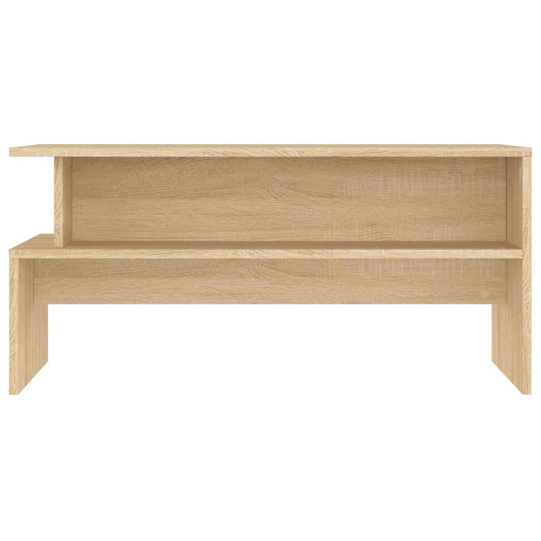 Salontafel 90x55x42,5 cm bewerkt hout sonoma eikenkleurig MeubelReus