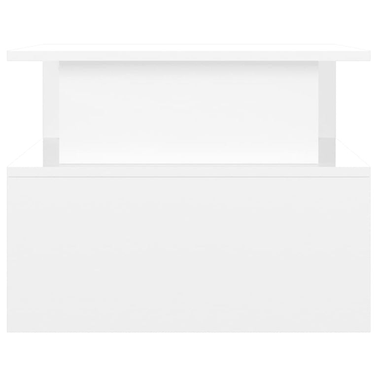 Salontafel 90x55x42,5 cm bewerkt hout hoogglans wit MeubelReus