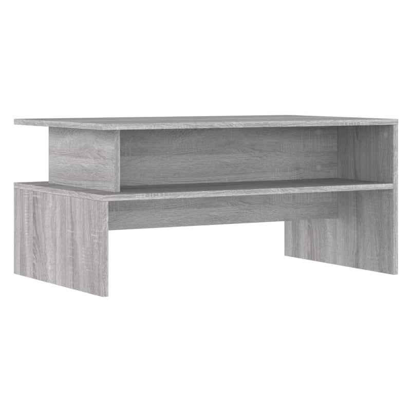 Salontafel 90x55x42,5 cm bewerkt hout grijs sonoma eikenkleur MeubelReus