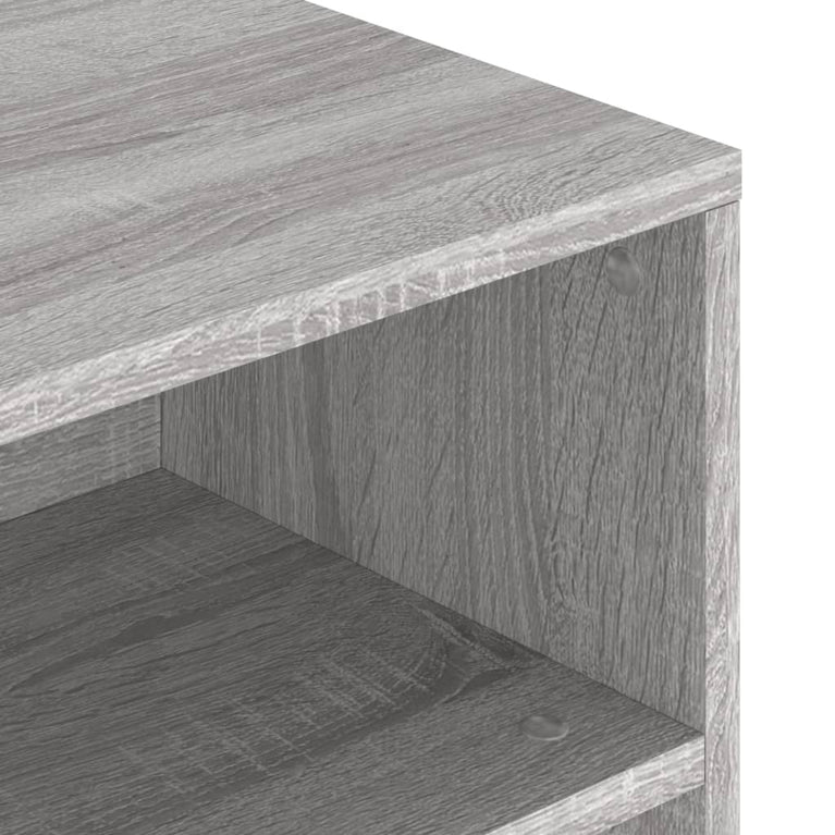 Salontafel 90x55x42,5 cm bewerkt hout grijs sonoma eikenkleur MeubelReus