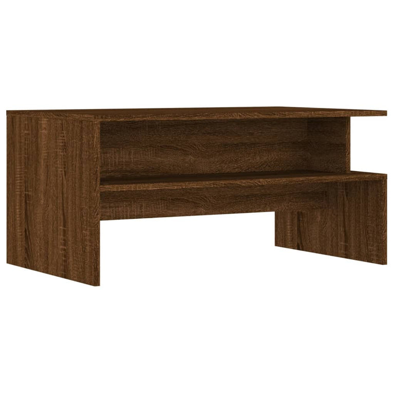 Salontafel 90x55x42,5 cm bewerkt hout bruin eikenkleur MeubelReus