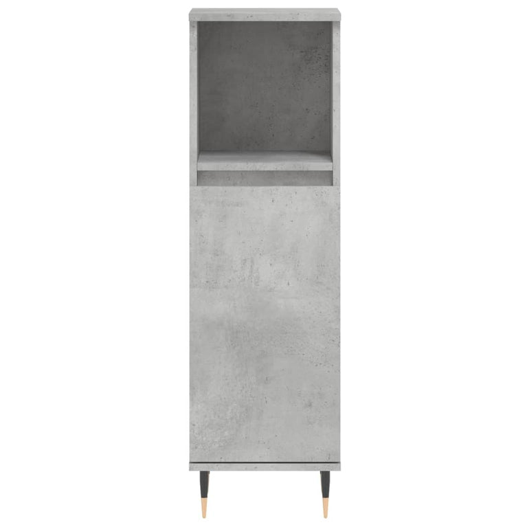 3-delige Badkamermeubelset bewerkt hout betongrijs MeubelReus