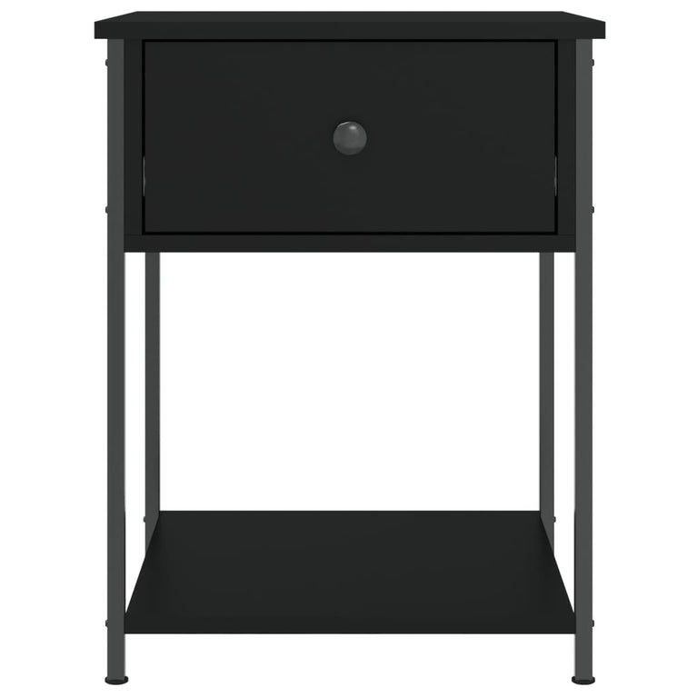 Nachtkastjes 2 st 44x45x58 cm bewerkt hout zwart MeubelReus