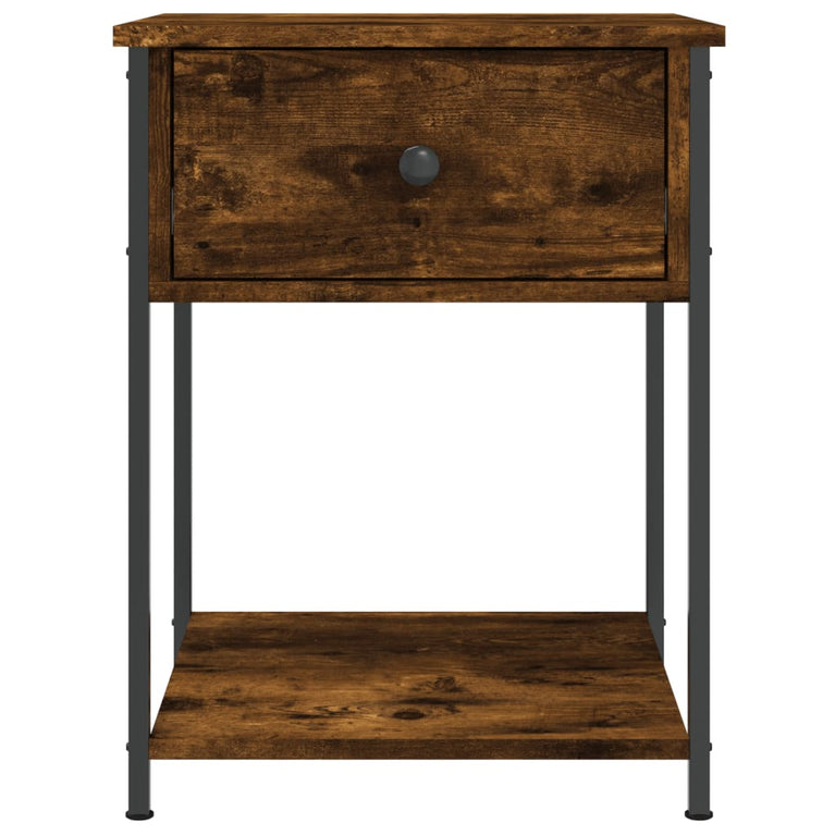 Nachtkastjes 2 st 44x45x58 cm bewerkt hout gerookt eikenkleurig MeubelReus