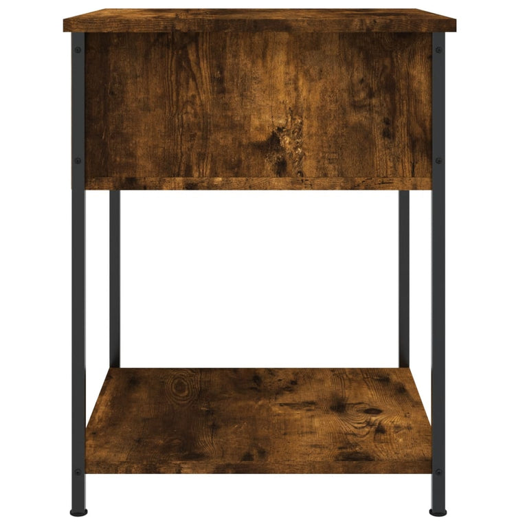 Nachtkastjes 2 st 44x45x58 cm bewerkt hout gerookt eikenkleurig MeubelReus