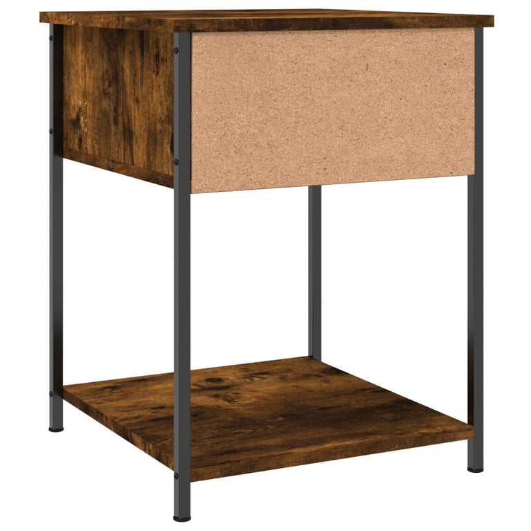 Nachtkastjes 2 st 44x45x58 cm bewerkt hout gerookt eikenkleurig MeubelReus