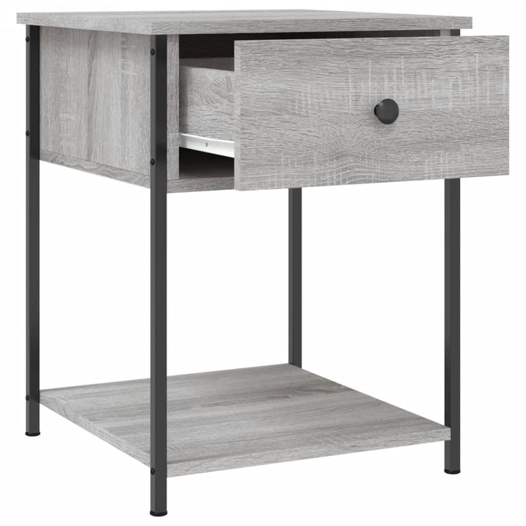 Nachtkastjes 2 st 44x45x58 cm bewerkt hout grijs sonoma eiken MeubelReus
