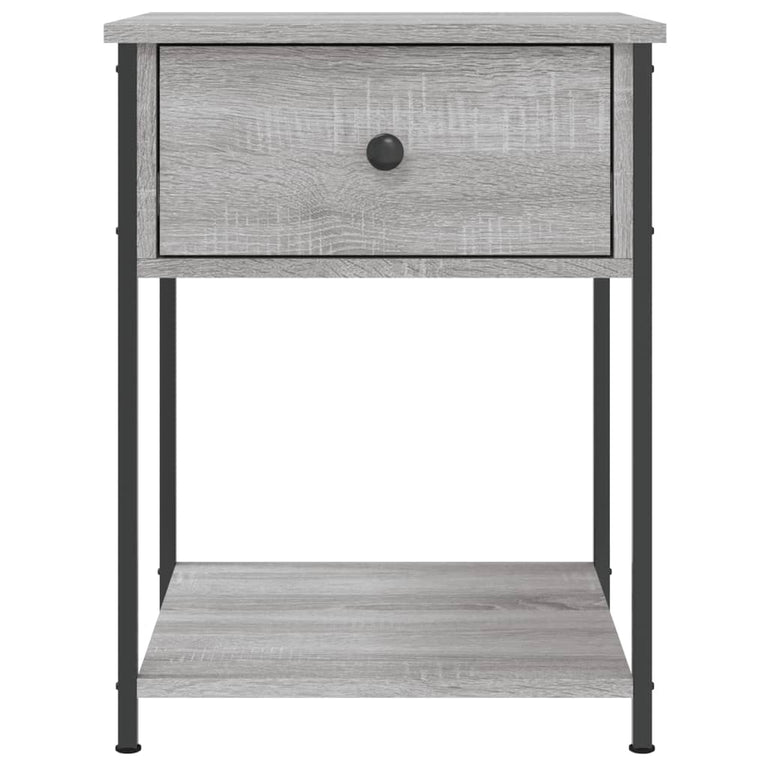 Nachtkastjes 2 st 44x45x58 cm bewerkt hout grijs sonoma eiken MeubelReus