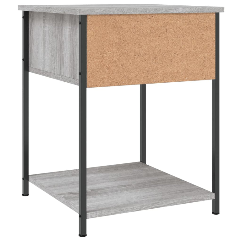 Nachtkastjes 2 st 44x45x58 cm bewerkt hout grijs sonoma eiken MeubelReus