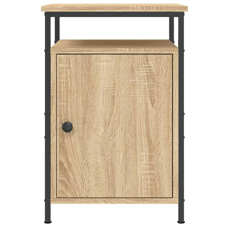 Nachtkastje 40x42x60 cm bewerkt hout sonoma eikenkleurig MeubelReus