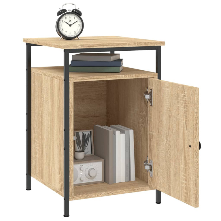 Nachtkastjes 2 st 40x42x60 cm bewerkt hout sonoma eikenkleurig MeubelReus