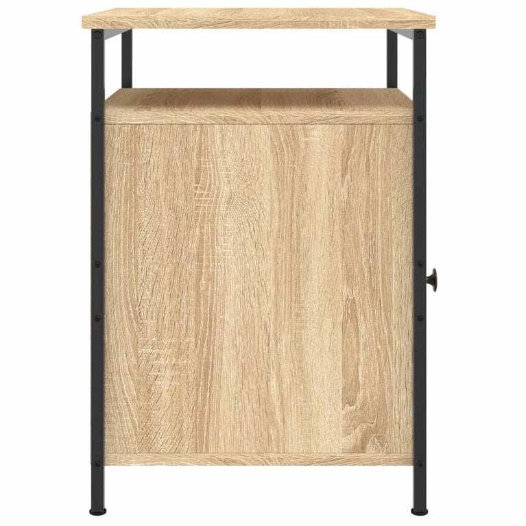Nachtkastjes 2 st 40x42x60 cm bewerkt hout sonoma eikenkleurig MeubelReus