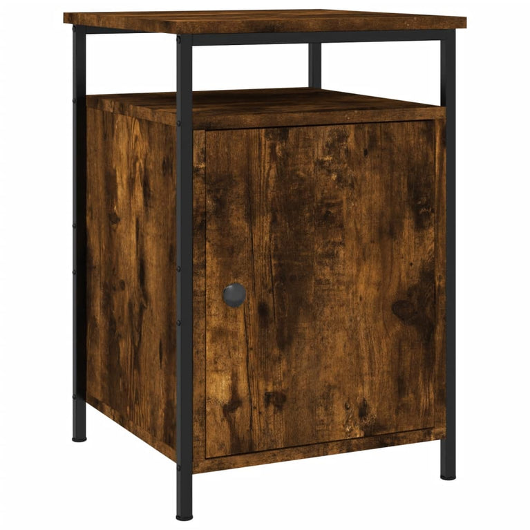 Nachtkastjes 2 st 40x42x60 cm bewerkt hout gerookt eikenkleurig MeubelReus