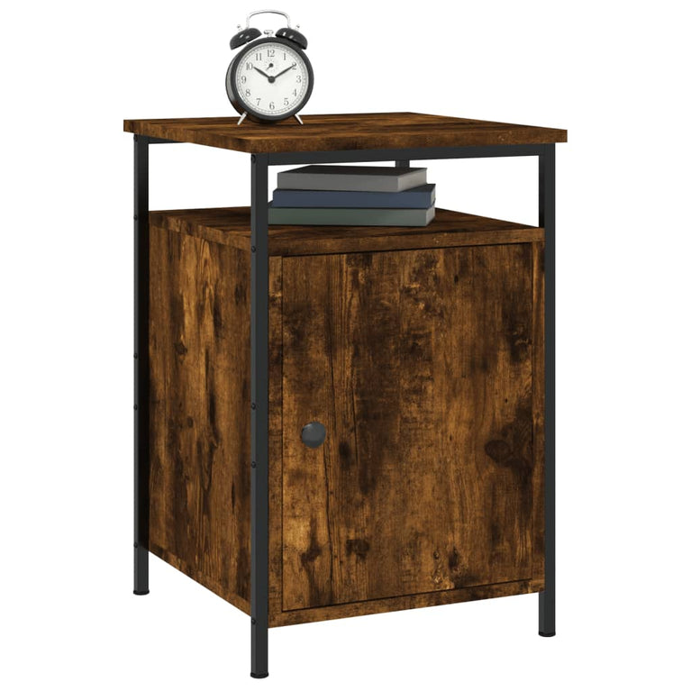 Nachtkastjes 2 st 40x42x60 cm bewerkt hout gerookt eikenkleurig MeubelReus