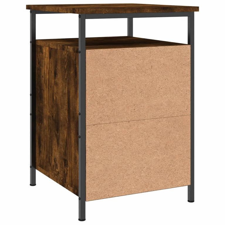 Nachtkastjes 2 st 40x42x60 cm bewerkt hout gerookt eikenkleurig MeubelReus