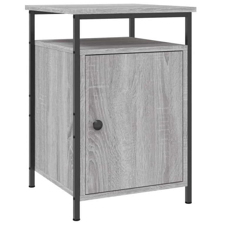 Nachtkastjes 2 st 40x42x60 cm bewerkt hout grijs sonoma eiken MeubelReus