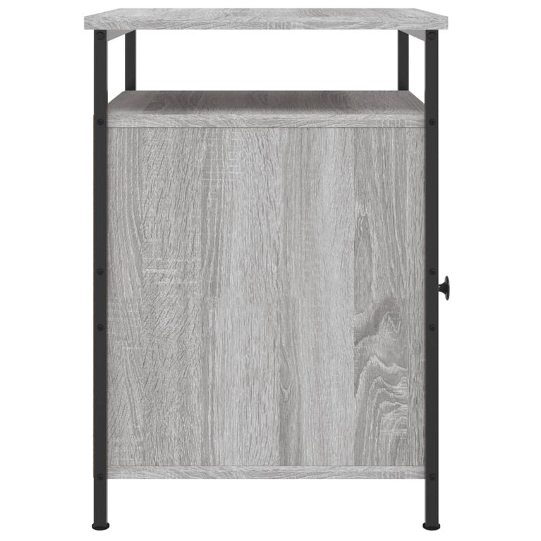 Nachtkastjes 2 st 40x42x60 cm bewerkt hout grijs sonoma eiken MeubelReus