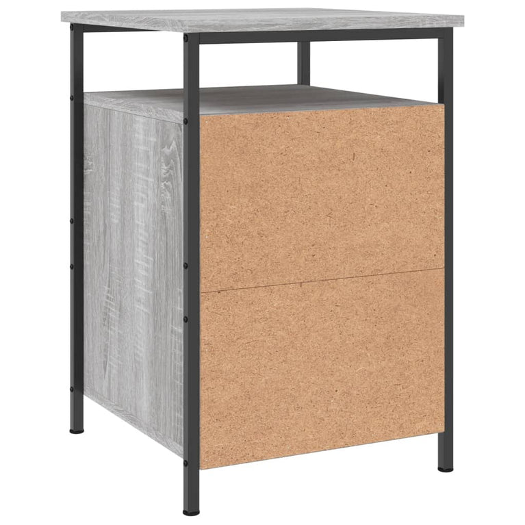 Nachtkastjes 2 st 40x42x60 cm bewerkt hout grijs sonoma eiken MeubelReus