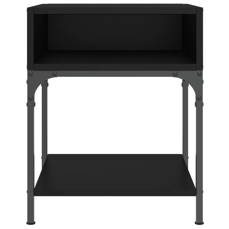 Nachtkastjes 2 st 40x41x50 cm bewerkt hout zwart MeubelReus