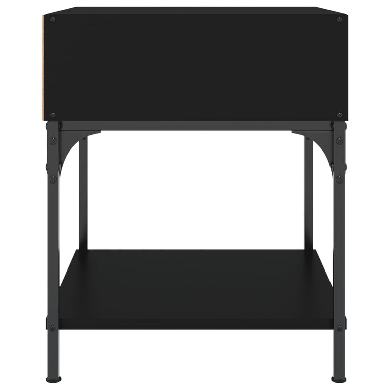Nachtkastjes 2 st 40x41x50 cm bewerkt hout zwart MeubelReus