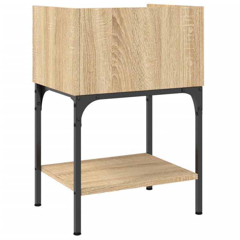 Nachtkastjes 2 st 40,5x31x60 cm bewerkt hout sonoma eikenkleur MeubelReus