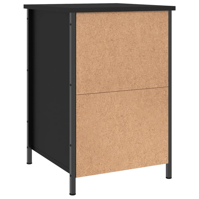 Nachtkastjes 2 st 40x42x60 cm bewerkt hout zwart MeubelReus