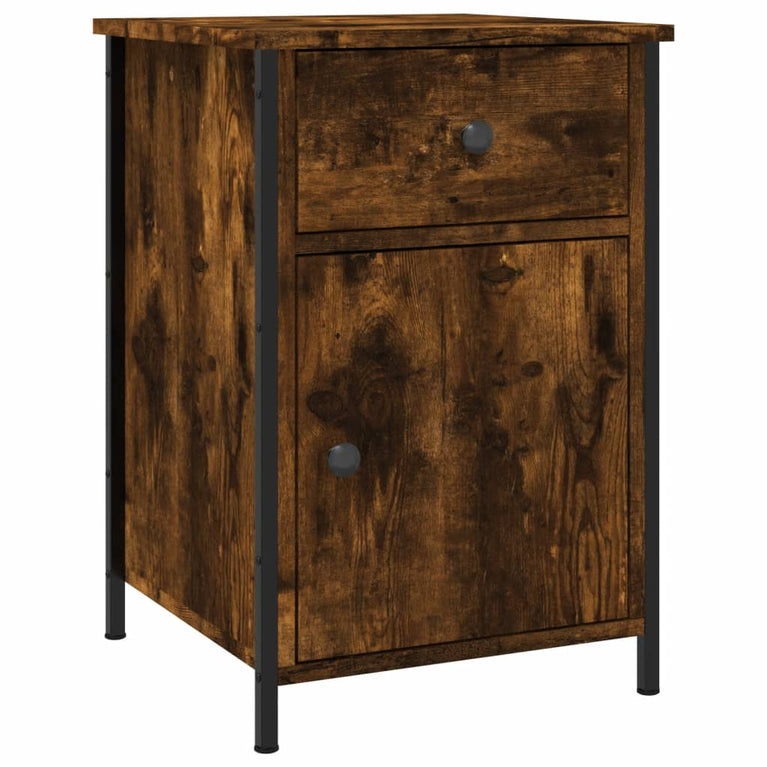 Nachtkastjes 2 st 40x42x60 cm bewerkt hout gerookt eikenkleurig MeubelReus