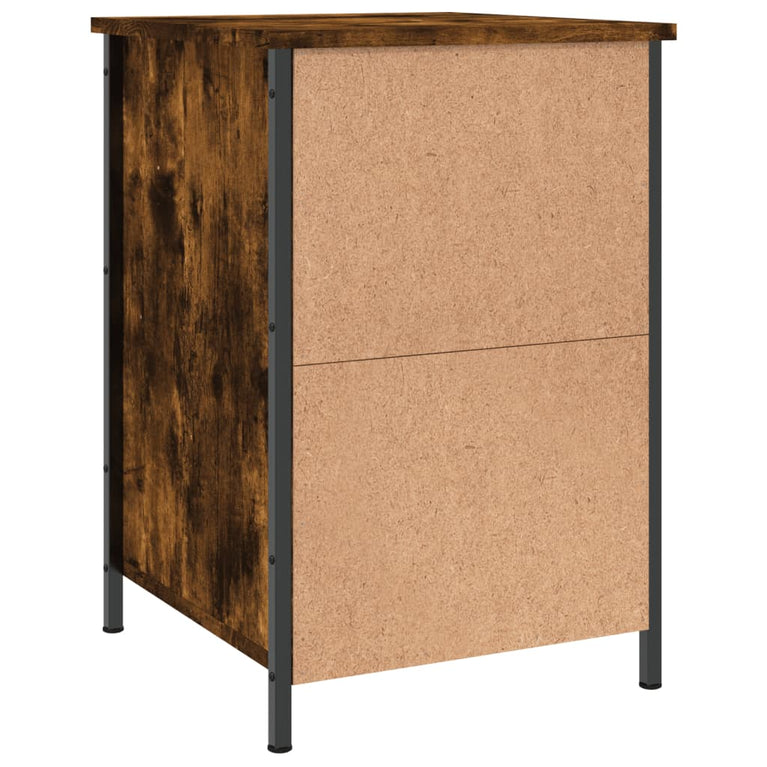 Nachtkastjes 2 st 40x42x60 cm bewerkt hout gerookt eikenkleurig MeubelReus