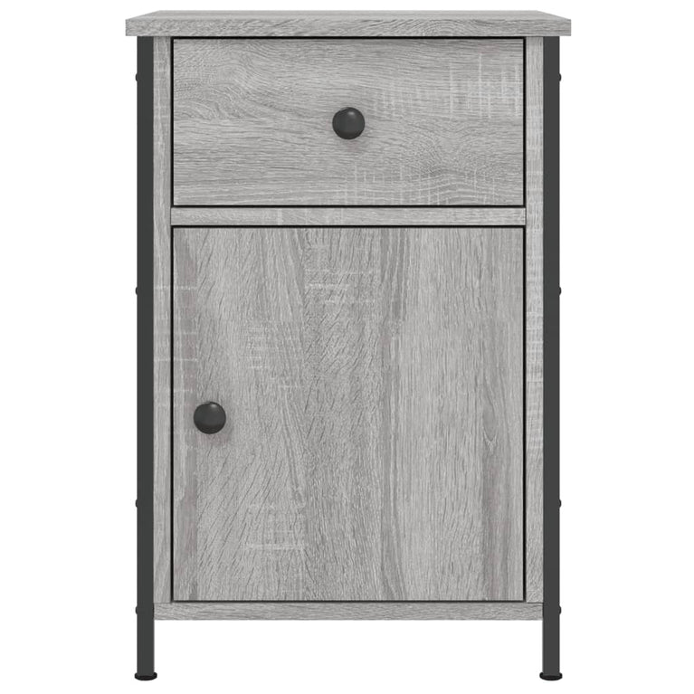 Nachtkastjes 2 st 40x42x60 cm bewerkt hout grijs sonoma eiken MeubelReus