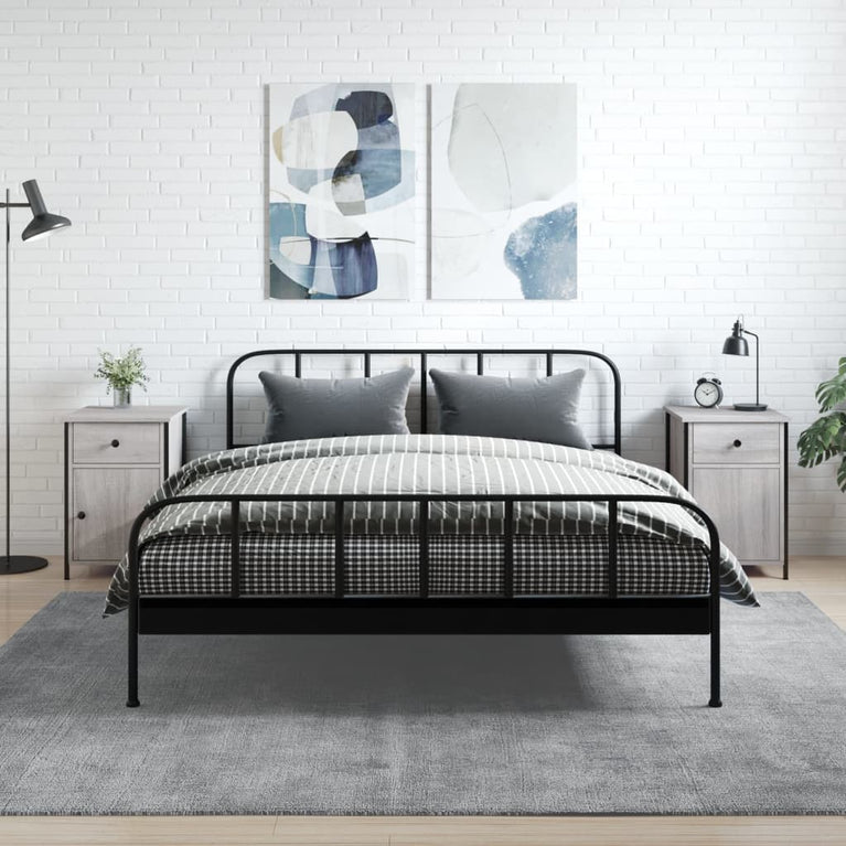 Nachtkastjes 2 st 40x42x60 cm bewerkt hout grijs sonoma eiken MeubelReus