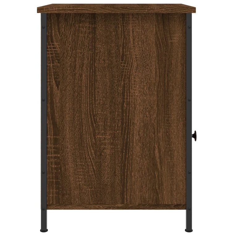 Nachtkastjes 2 st 40x42x60 cm bewerkt hout bruin eikenkleur MeubelReus