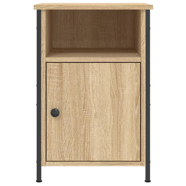 Nachtkastje 40x42x60 cm bewerkt hout sonoma eikenkleurig MeubelReus
