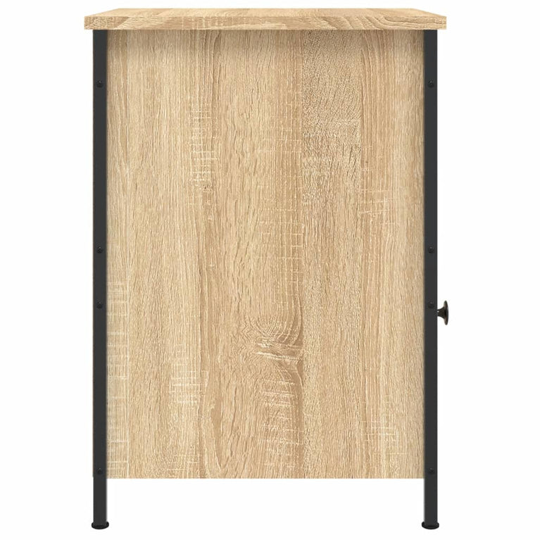 Nachtkastje 40x42x60 cm bewerkt hout sonoma eikenkleurig MeubelReus