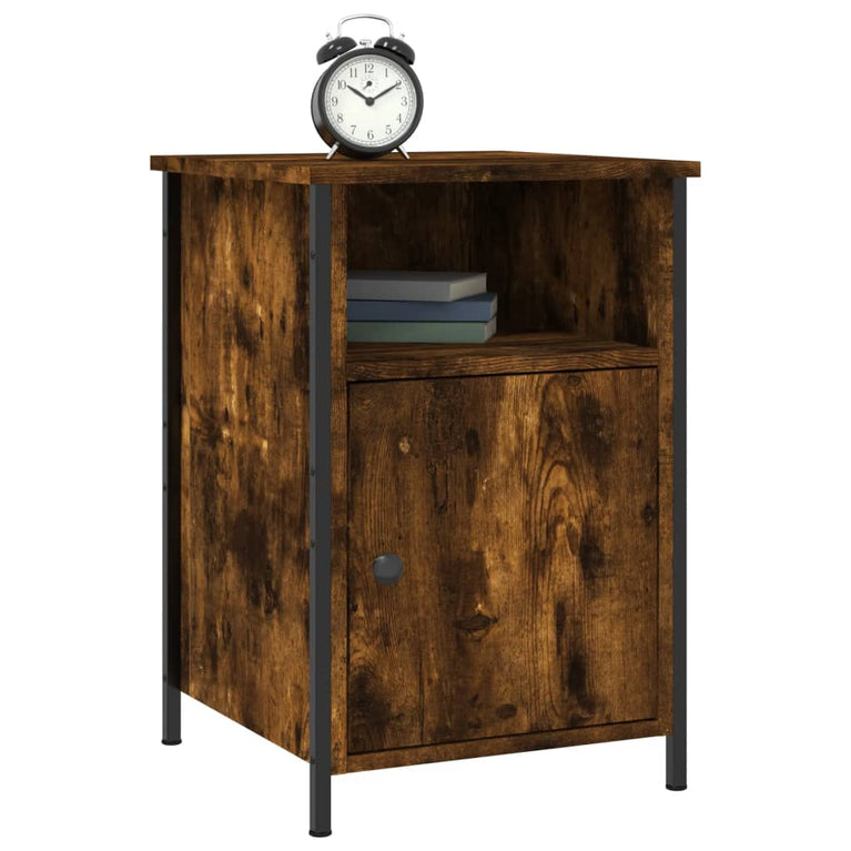 Nachtkastjes 2 st 40x42x60 cm bewerkt hout gerookt eikenkleurig MeubelReus