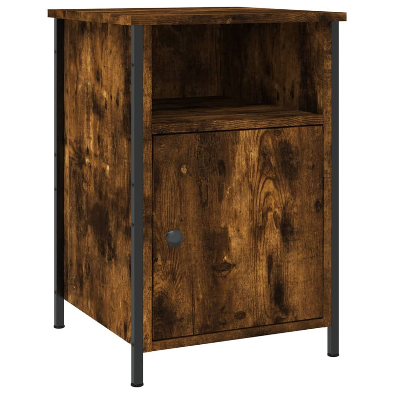 Nachtkastjes 2 st 40x42x60 cm bewerkt hout gerookt eikenkleurig MeubelReus