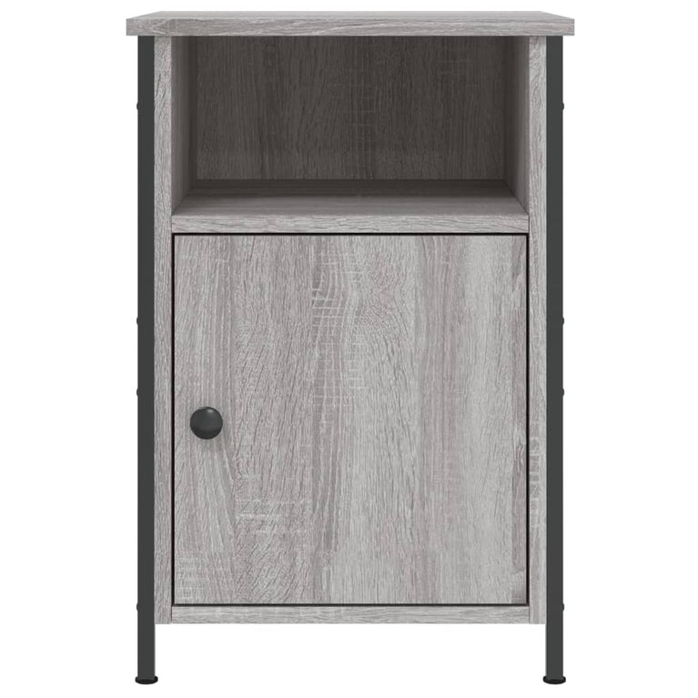 Nachtkastjes 2 st 40x42x60 cm bewerkt hout grijs sonoma eiken MeubelReus