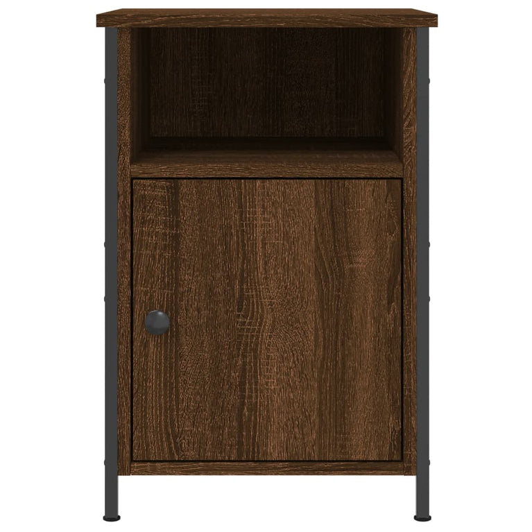 Nachtkastjes 2 st 40x42x60 cm bewerkt hout bruin eikenkleur MeubelReus