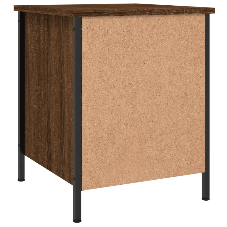 Nachtkastjes 2 st 40x42x50 cm bewerkt hout bruin eikenkleur MeubelReus