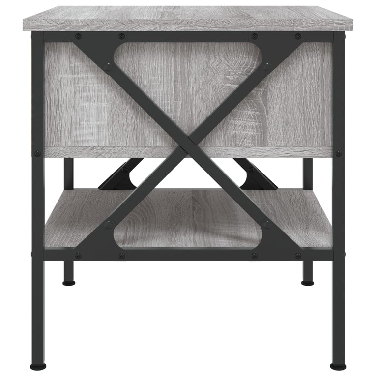 Nachtkastjes 2 st 40x42x45 cm bewerkt hout grijs sonoma eiken MeubelReus