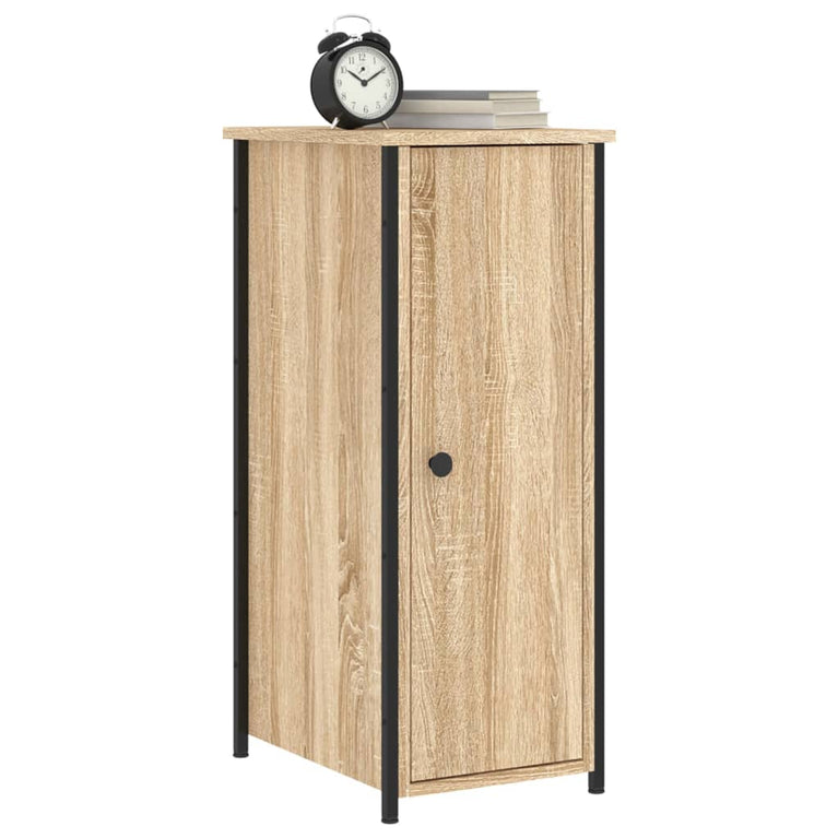 Nachtkastje 32x42x80 cm bewerkt hout sonoma eikenkleurig MeubelReus