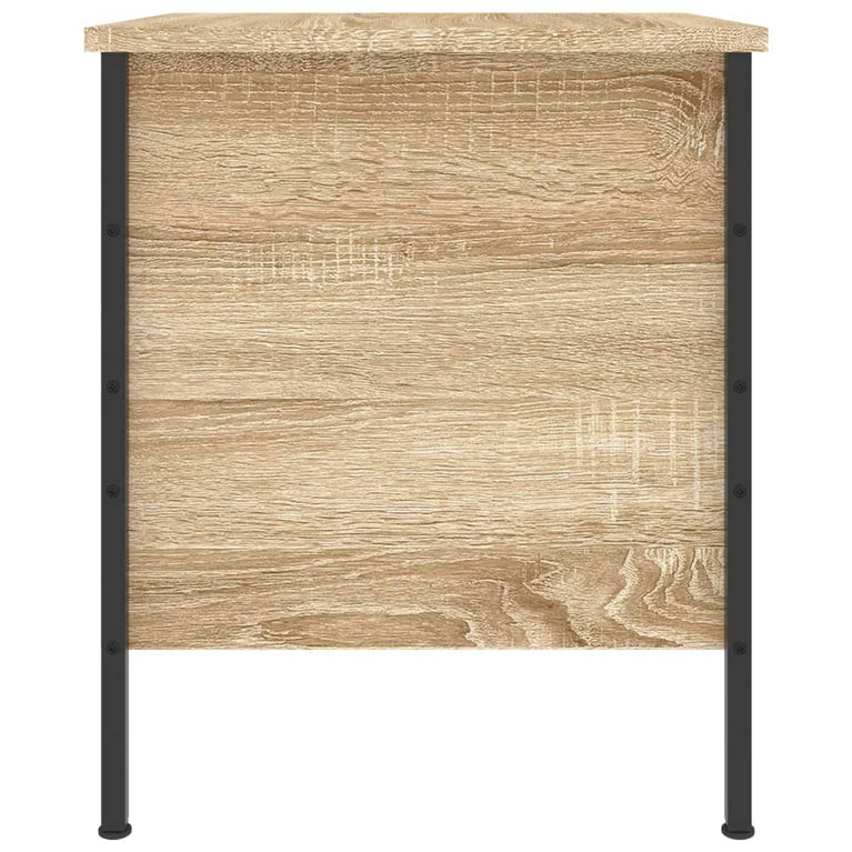 Nachtkastje 40x42x50 cm bewerkt hout sonoma eikenkleurig MeubelReus