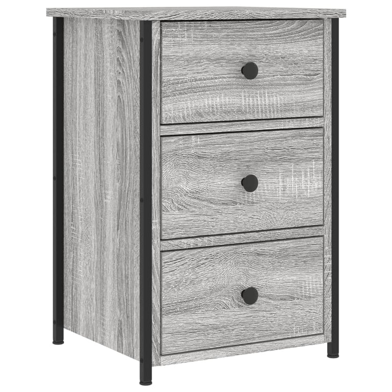 Nachtkastjes 2 st 40x36x60 cm bewerkt hout grijs sonoma eiken MeubelReus