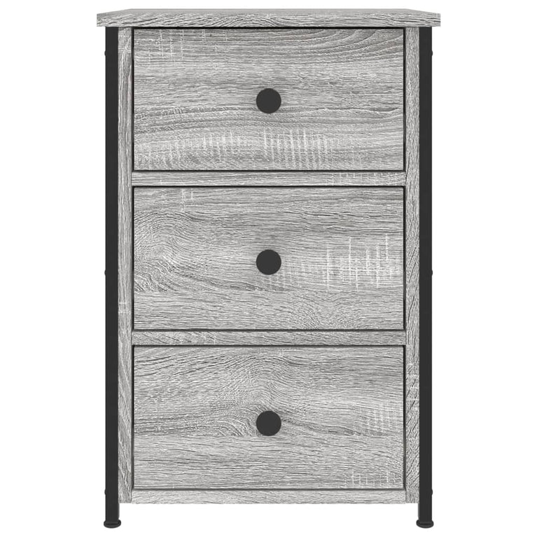 Nachtkastjes 2 st 40x36x60 cm bewerkt hout grijs sonoma eiken MeubelReus
